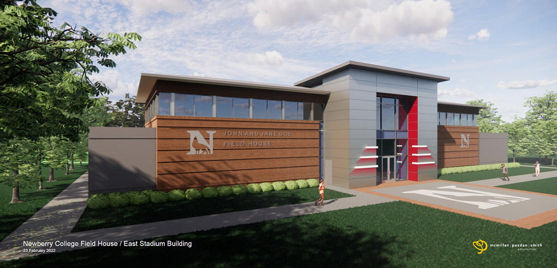 An illustration of the plans for the Athletic Operations Facility